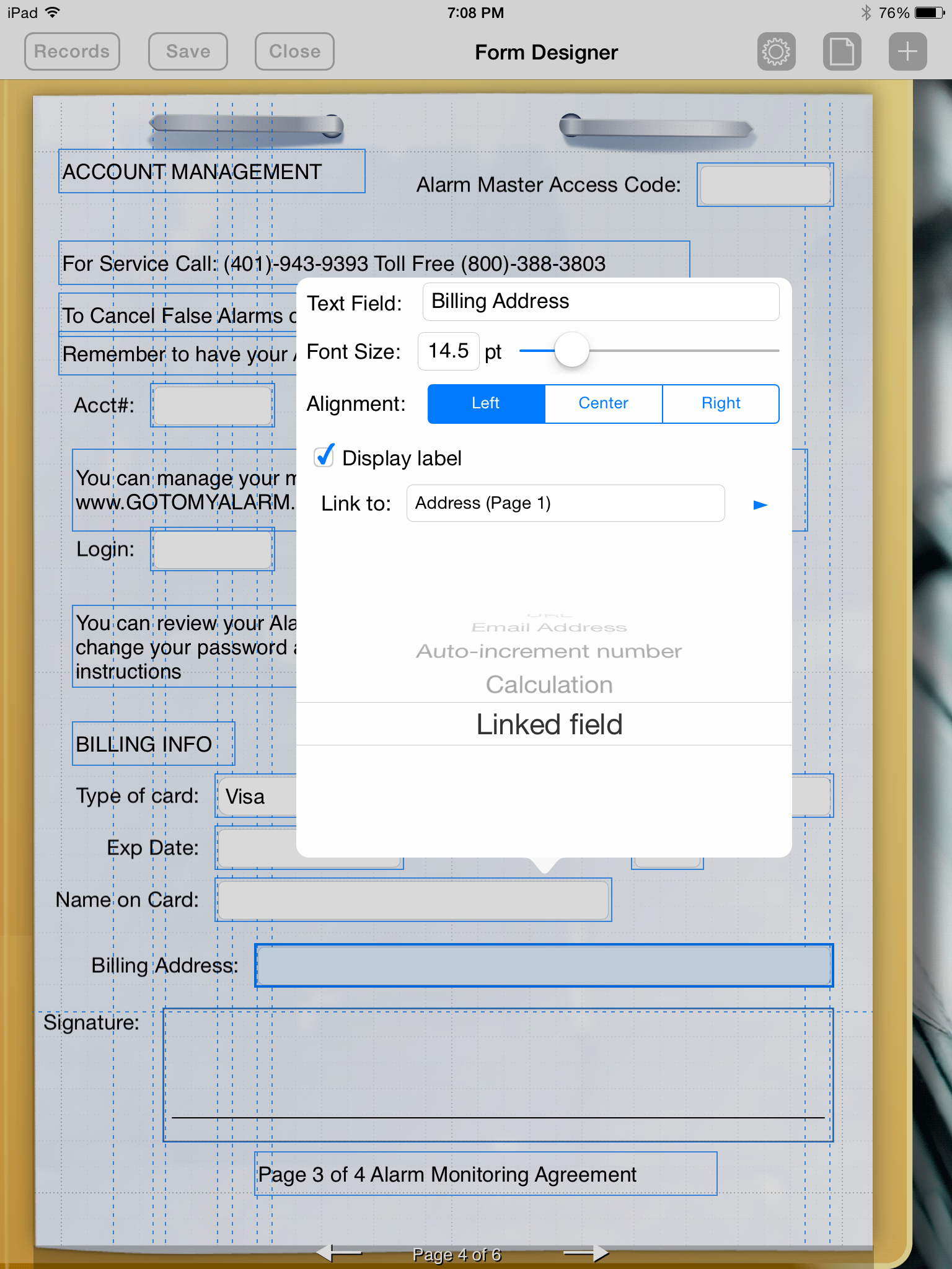 labelview software and linking fields