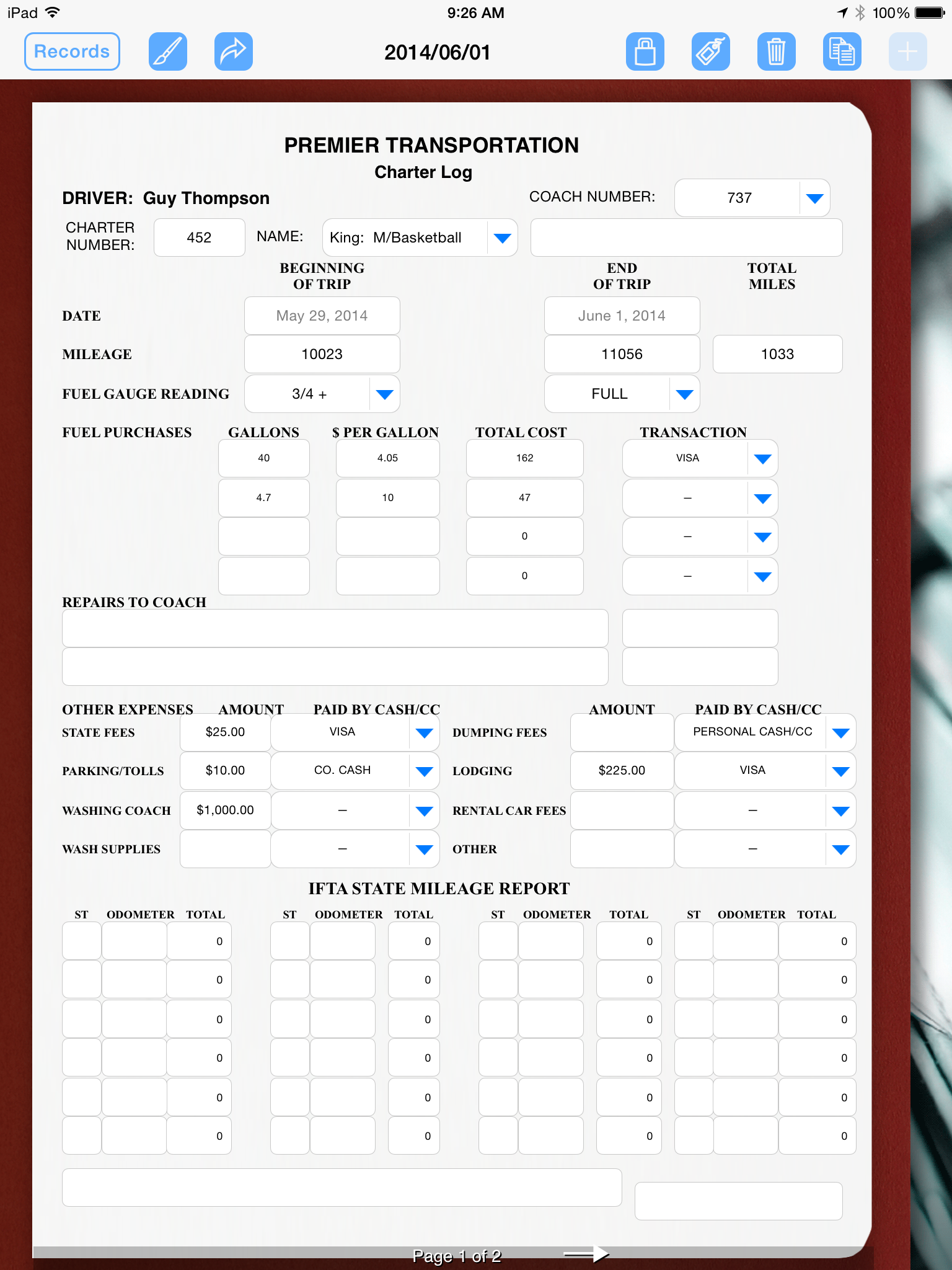 Using FormConnect Pro to Calculate Mileage Form Connections